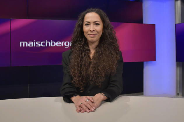 Anna Schneider on the ARD talk show *maischberger* at the studio in Berlin-Adlershof, Berlin, August 26, 2026 Foto:xM.xBehrensx xFuturexImagex maischberger2608_6821