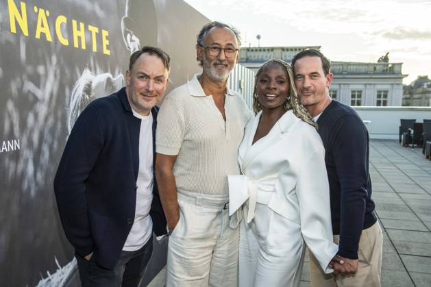 ABB FILM NIGHT Martin Stange, Ercan Durmaz, Nikeata Thompson, and Sönke Möhring were guests at the opening reception for the 2026 UFA Film Nights on the rooftop terrace of Bertelsmann Repraesentanz on August 26, 2026, in Berlin, Germany
