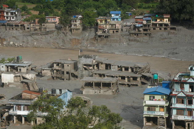 Flood Ravages Nuwakot Highway After Glacial Lake Outburst In Tibet A damaged section of a highway in Nuwakot, central Nepal, is seen on August 27, 2026, following a glacial lake outburst in Tibet. Rescue teams collect bodies, while residents displaced by the flooding shelter in elevated areas. The flooding has damaged roads and disrupted transportation in the region. Nuwakot Nepal  Copyright: xSanjitxPariyarx originalFilename: pariyar-notitle260827_npB6l.jpg
