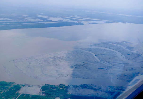 RECORD DATE NOT STATED CM Samrat Choudhary Inspects Areas of Bihar Border Following Nepal Flash Floods Patna, Aug 27 (ANI): An aerial view of one of Bihar s border areas among Bagaha, Valmiki Nagar, Bettiah, and Motihari, during an aerial survey by Bihar Chief Minister Samrat Choudhary, following the Nepal flash-flood situation, on Thursday. (@samrat4bjp X ANI Photo) Patna Bihar India Copyright: xANIx ANI_20260827028
