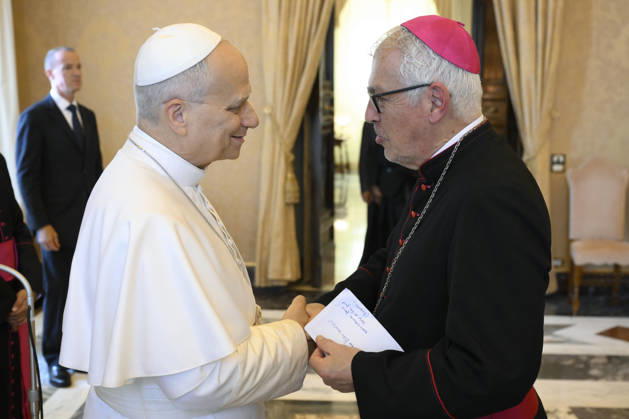 Pope Leo XIV private audience Italy, Rome , Vatican, 2026 8 27 Pope Leo XIV receives in a private audience Participants in the Meeting organized by the Pontifical Commission for Latin America on Addictions in Latin America in The Vatican EDITORIAL USE ONLY - NO BOOKS Copyright: xVATICANxMEDIAxx xCatholicxPressxPhotox