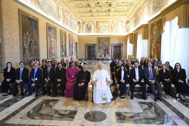 Pope Leo XIV private audience Italy, Rome , Vatican, 2026 8 27 Pope Leo XIV receives in a private audience Participants in the Meeting organized by the Pontifical Commission for Latin America on Addictions in Latin America in The Vatican EDITORIAL USE ONLY - NO BOOKS Copyright: xVATICANxMEDIAxx xCatholicxPressxPhotox