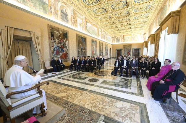 Pope Leo XIV private audience Italy, Rome , Vatican, 2026 8 27 Pope Leo XIV receives in a private audience Participants in the Meeting organized by the Pontifical Commission for Latin America on Addictions in Latin America in The Vatican EDITORIAL USE ONLY - NO BOOKS Copyright: xVATICANxMEDIAxx xCatholicxPressxPhotox