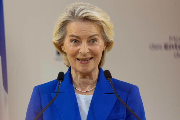 Second day of La REF 2026 meeting - Paris European Commission President Ursula von der Leyen during the La REF 2026 meeting of French entrepreneurs, organised by the MEDEF, France s main employers federation, at the Roland-Garros venue in Paris on August 27, 2026. Photo by Raphael Lafargue ABACAPRESS.COM Paris France Copyright: xLafarguexRaphael ABACAx