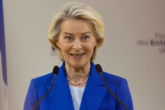 Second day of La REF 2026 meeting - Paris European Commission President Ursula von der Leyen during the La REF 2026 meeting of French entrepreneurs, organised by the MEDEF, France s main employers federation, at the Roland-Garros venue in Paris on August 27, 2026. Photo by Raphael Lafargue ABACAPRESS.COM Paris France Copyright: xLafarguexRaphael ABACAx