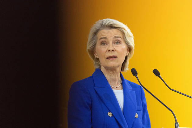 Second day of La REF 2026 meeting - Paris European Commission President Ursula von der Leyen during the La REF 2026 meeting of French entrepreneurs, organised by the MEDEF, France s main employers federation, at the Roland-Garros venue in Paris on August 27, 2026. Photo by Raphael Lafargue ABACAPRESS.COM Paris France Copyright: xLafarguexRaphael ABACAx