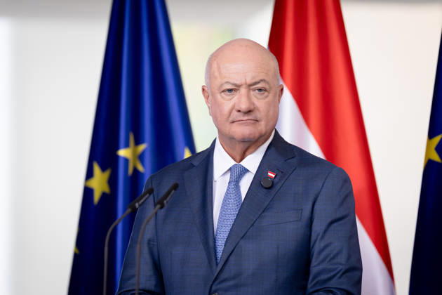 Federal Chancellery, Meeting of Like-Minded States, Berlin, Federal Chancellery, Press Conference, Federal Chancellor, Christian Stocker, Austria, Berlin, Berlin, GER