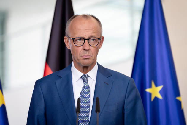 Chancellery, Meeting of Like-Minded States, Berlin, Chancellery, Press Conference, Federal Chancellor, Friedrich Merz, Berlin, Berlin, GER
