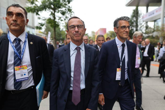 REF Medef - Bruno Retailleau Arrives at Presidential Debate President of the political party The Republicans LR and 2027 presidential candidate Bruno Retailleau arrives at the presidential debate during the La REF 2026 meeting of French entrepreneurs, organised by the MEDEF, France s main employers federation, at the Roland-Garros venue in Paris, France on August 27, 2026. Photo by Raphael Lafargue ABACAPRESS.COM Paris France  Copyright: xLafarguexRaphael ABACAx