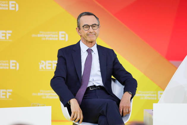 REF Medef - Presidential Debate President of the political party The Republicans LR Bruno Retailleau at the presidential debate during the La REF 2026 meeting of French entrepreneurs, organised by the MEDEF, France s main employers federation, at the Roland-Garros venue in Paris, France on August 27, 2026. Photo by Raphael Lafargue ABACAPRESS.COM Paris France  Copyright: xLafarguexRaphael ABACAx
