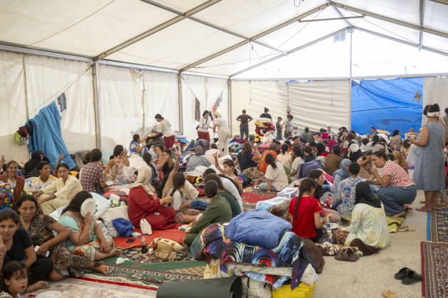 Migrant children take shelter from the rain under a tent in Ceuta Several migrant children take shelter under a tent on August 27, 2026, in Ceuta, Spain. The initiative, promoted by the NGO Luna Blanca, has taken in the children who were living on the streets of the La Reina neighborhood. AUGUST 27, 2026 MIGRATION CRISIS Ceuta Ceuta, Spain  Copyright: xMarcosxMorenox 7734693