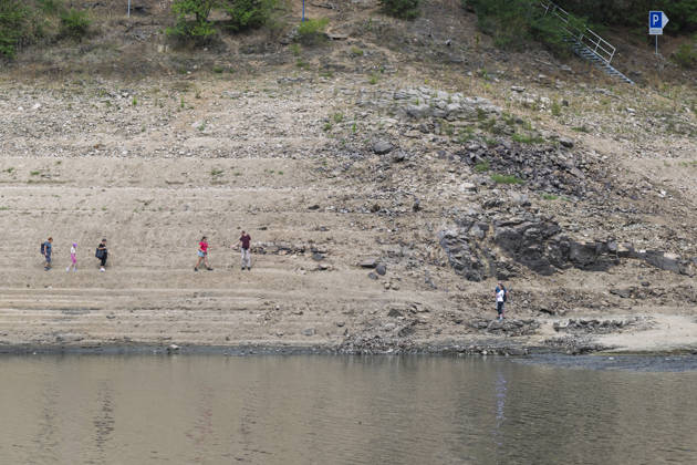 Low water level at the Orlik Reservoir, In Temesvar, Czech Republic, August 27, 2026. (CTKxPhoto VaclavxPancer) CTKPhotoP2026082707034  CTKPhotoP2026082707034