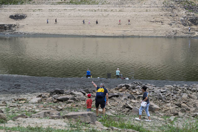 Low water level at the Orlik Reservoir, In Temesvar, Czech Republic, August 27, 2026. (CTKxPhoto VaclavxPancer) CTKPhotoP2026082707037  CTKPhotoP2026082707037