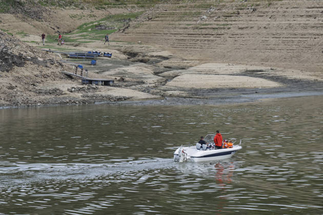 Low water level at the Orlik Reservoir, In Temesvar, Czech Republic, August 27, 2026. (CTKxPhoto VaclavxPancer) CTKPhotoP2026082707066  CTKPhotoP2026082707066