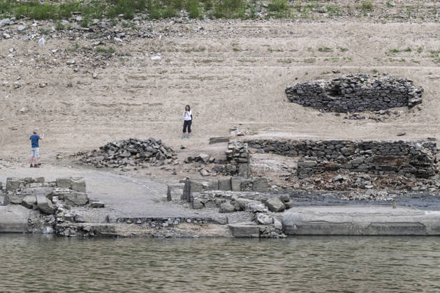 Low water level at the Orlik Reservoir, In Temesvar, Czech Republic, August 27, 2026. (CTKxPhoto VaclavxPancer) CTKPhotoP2026082707009  CTKPhotoP2026082707009