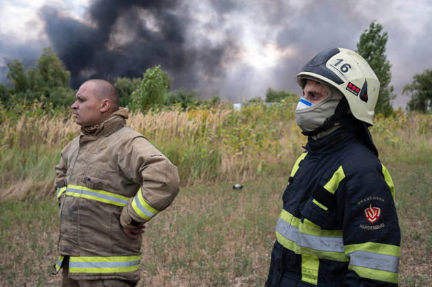 Russian airstrike hits Kyiv KYIV, UKRAINE - AUGUST 27: Aftertmath of a Russian drone attack in Kyiv, Ukraine, on August 27, 2026. Russian forces launched 140 drones on August 27, about 100 of there were jet power, according to the statement released by the Ukrainian airforce. Danylo Antoniuk Anadolu Kyiv Ukraine. Editorial use only. Please get in touch for any other usage.  Copyright: x2026xAnadoluxDanyloxAntoniukx