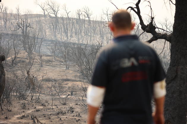 Wildfires in Algeria claim at least 12 lives across several provinces JIJEL, ALGERIA - AUGUST 27: Forest fires in eastern Algerian provinces turn green vegetation to ashes and cause material damage to homes and vehicles in the Beni Aicha village of Boraoui Belhadef Municipality in Jijel, Algeria on August 27, 2026. At least 12 people have died in wildfires that have swept through several provinces in Algeria, Interior Minister Said Sayoud said Wednesday, according to local media. The 159 fire outbreaks reported across the country have claimed five lives in Jijel, four in Bejaia and three in Tizi Ouzou. Hamza Zait Anadolu Jijel Algeria. Editorial use only. Please get in touch for any other usage.  Copyright: x2026xAnadoluxHamzaxZaitx