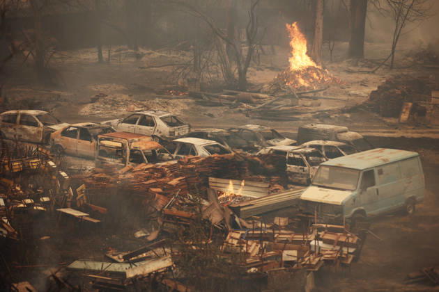 Wildfires in Algeria claim at least 12 lives across several provinces JIJEL, ALGERIA - AUGUST 27: Forest fires in eastern Algerian provinces turn green vegetation to ashes and cause material damage to homes and vehicles in the Beni Aicha village of Boraoui Belhadef Municipality in Jijel, Algeria on August 27, 2026. At least 12 people have died in wildfires that have swept through several provinces in Algeria, Interior Minister Said Sayoud said Wednesday, according to local media. The 159 fire outbreaks reported across the country have claimed five lives in Jijel, four in Bejaia and three in Tizi Ouzou. Hamza Zait Anadolu Jijel Algeria. Editorial use only. Please get in touch for any other usage.  Copyright: x2026xAnadoluxHamzaxZaitx