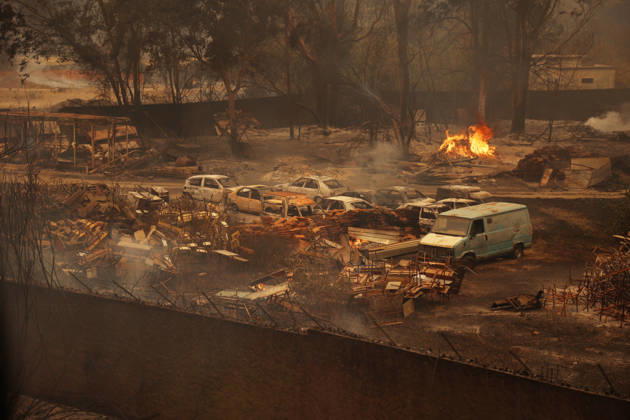 Wildfires in Algeria claim at least 12 lives across several provinces JIJEL, ALGERIA - AUGUST 27: Forest fires in eastern Algerian provinces turn green vegetation to ashes and cause material damage to homes and vehicles in the Beni Aicha village of Boraoui Belhadef Municipality in Jijel, Algeria on August 27, 2026. At least 12 people have died in wildfires that have swept through several provinces in Algeria, Interior Minister Said Sayoud said Wednesday, according to local media. The 159 fire outbreaks reported across the country have claimed five lives in Jijel, four in Bejaia and three in Tizi Ouzou. Hamza Zait Anadolu Jijel Algeria. Editorial use only. Please get in touch for any other usage.  Copyright: x2026xAnadoluxHamzaxZaitx