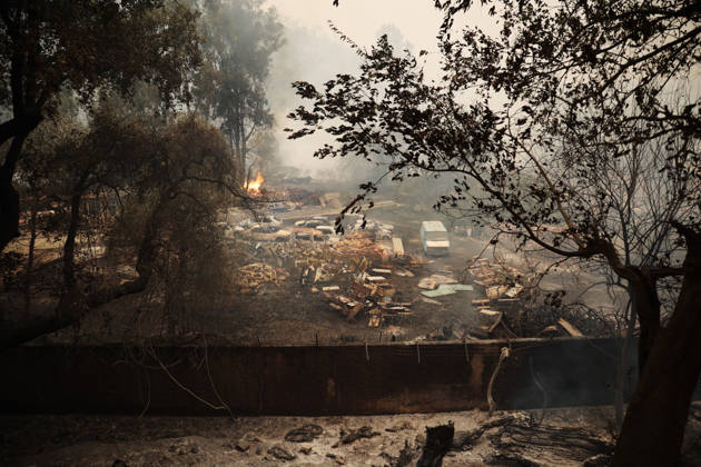 Wildfires in Algeria claim at least 12 lives across several provinces JIJEL, ALGERIA - AUGUST 27: Forest fires in eastern Algerian provinces turn green vegetation to ashes and cause material damage to homes and vehicles in the Beni Aicha village of Boraoui Belhadef Municipality in Jijel, Algeria on August 27, 2026. At least 12 people have died in wildfires that have swept through several provinces in Algeria, Interior Minister Said Sayoud said Wednesday, according to local media. The 159 fire outbreaks reported across the country have claimed five lives in Jijel, four in Bejaia and three in Tizi Ouzou. Hamza Zait Anadolu Jijel Algeria. Editorial use only. Please get in touch for any other usage.  Copyright: x2026xAnadoluxHamzaxZaitx
