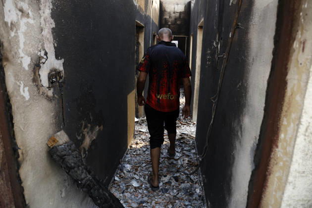 Fires in Jijel and Bedjaia: A general view of the burned-out houses, cars, and animals in the village of Nador, in the Jijel mountains east of Algiers, in Algeria on August 27, 2026. The Algerian Ministry of the Interior announced that at least 12 people have died and 54 others have been injured in multiple forest fires across the country. Photo by Billel Bensalem, APP, Jijel, Algeria Copyright: xAlgÃ riexPressexPhotosxBillelxBensalemx xAPPx _MG_9031