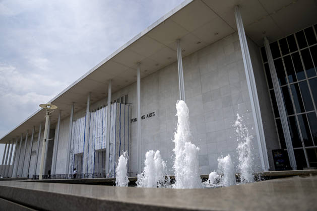 The John F. Kennedy Center for Performing Arts is seen in Washington, DC on Thursday, August 27. 2026. In a court ruling filed earlier this week, the Trump Administration said they may demolish the center if proposed renovation plans are blocked.  WAP20260827302 BONNIExCASH