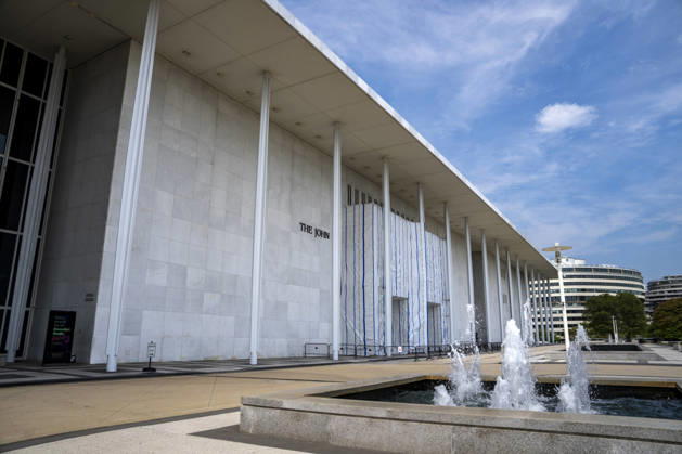 The John F. Kennedy Center for Performing Arts is seen in Washington, DC on Thursday, August 27. 2026. In a court ruling filed earlier this week, the Trump Administration said they may demolish the center if proposed renovation plans are blocked.  WAP20260827306 BONNIExCASH
