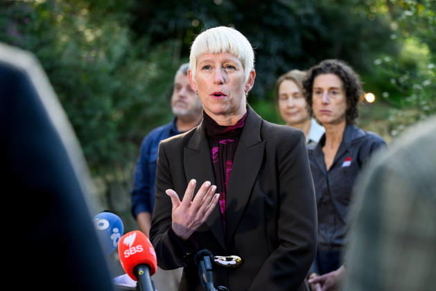BIRD FLU PRESSER, NSW Chief Veterinary Officer Dr Joanne Coombe speaks to media during a press conference at Taronga Zoo, Sydney, Friday, August 28, 2026. The NSW Government has commenced a rollout of targeted vaccinations for vulnerable species of birds to help protect them against H5 avian influenza (bird flu). ( NO ARCHIVING SYDNEY NEW SOUTH WALES AUSTRALIA  Copyright: xBIANCAxDExMARCHIx 20260828195820340642