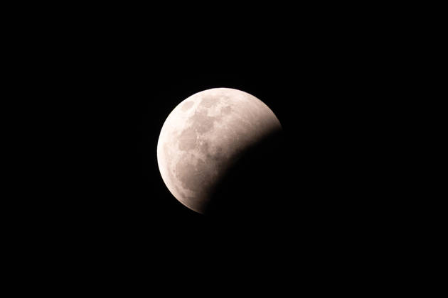 Partial lunar eclipse observed in Sao Jose do Rio Preto, Sao Paulo, Brazil, in the early hours of August 28, 2026. Sao Jose do Rio Preto Sao Paulo Brazil