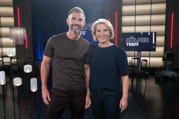 From left: Micky BEISENHERZ, host; Susan LINK, co-host; hosts of the show Koelner Treff on WDR television, August 27, 2026