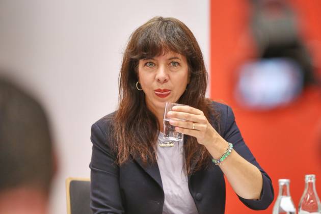 Halle an der Saale, Saxony-Anhalt, Germany, August 28, 2026 MMZ Joint Statement by the Leading Female Candidates for Die Linke; Leading Female Candidate for Berlin, Elif Eralp Copyright: xdtsxNachrichtenagenturx dts_131660