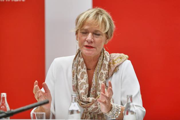 Halle, Saale, Saxony-Anhalt, Germany, August 28, 2026 MMZ Joint Statement by the Leading Female Candidates for Die Linke; Leading Female Candidate for Mecklenburg-Western Pomerania: Simone Oldenburg Copyright: xdtsxNachrichtenagenturx dts_131641
