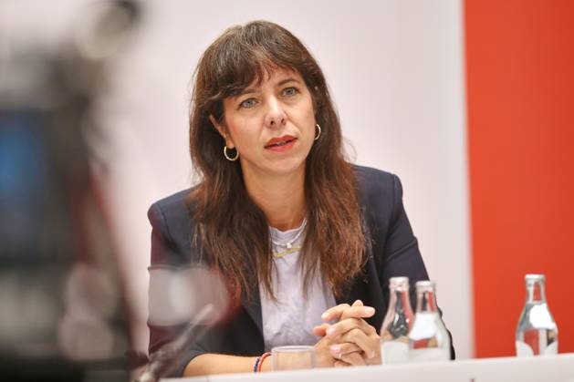 Halle an der Saale, Saxony-Anhalt, Germany, August 28, 2026 MMZ Joint Statement by the Leading Female Candidates for Die Linke; Leading Female Candidate for Berlin, Elif Eralp Copyright: xdtsxNachrichtenagenturx dts_131642