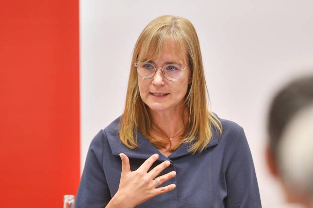 Halle, Saale, Saxony-Anhalt, Germany, August 28, 2026, MMZ Joint Statement by the Lead Candidates for Die Linke Lead Candidate for Saxony-Anhalt, Simone Oldenburg Copyright: xdtsxNachrichtenagenturx dts_131643