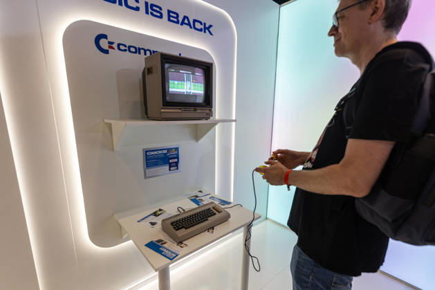 Gamescom 2026 in Cologne, August 28, 2026: Commodore booth featuring the legendary C64. Gamescom 2026, the world’s largest interactive entertainment event, will take place from August 26 to 30, 2026, at the Koelnmesse exhibition grounds in Cologne, Cologne-Deutz, North Rhine-Westphalia, Germany Copyright: xMarcxJohnx