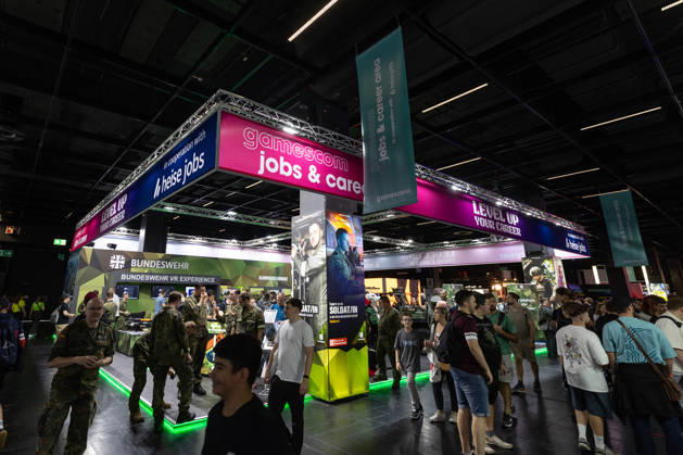 Gamescom 2026 in Cologne, August 28, 2026—German Armed Forces Booth Gamescom 2026, the world’s largest interactive entertainment event, will take place from August 26 to 30, 2026, at the Koelnmesse exhibition grounds in Cologne, Cologne-Deutz, North Rhine-Westphalia, Germany Copyright: xMarcxJohnx