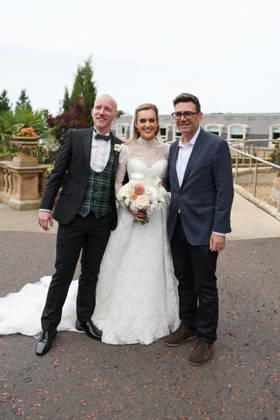 Prime Minister Andy Burnham visits Belfast 27 08 2026. Belfast, United Kingdom. Prime Minister Andy Burnham greets Bride and Groom Keira and Connor on his visit to Belfast., Credit:Ben Perry B66 Avalon United Kingdom, Northern Ireland, Belfast  Copyright: xBenxPerryx xB66x xAvalonx 1128945691