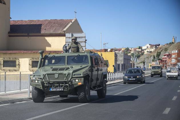 The Army patrols the El Tarajal highway. Army vehicles patrol the El Tarajal highway on August 28, 2026, in Ceuta, Spain. The Ceuta Criminal Court has ordered the expulsion from Spain of eleven Moroccan citizens arrested for their involvement in Thursday’s attack on a military patrol from the Regulars Group in the Benzú area, after they accepted a two-year prison sentence for the crime of assaulting law enforcement officers. AUGUST 28, 2026 PIXELATED MIGRATION CRISIS Ceuta Ceuta, Spain  Copyright: xMarcosxMorenox 7736231