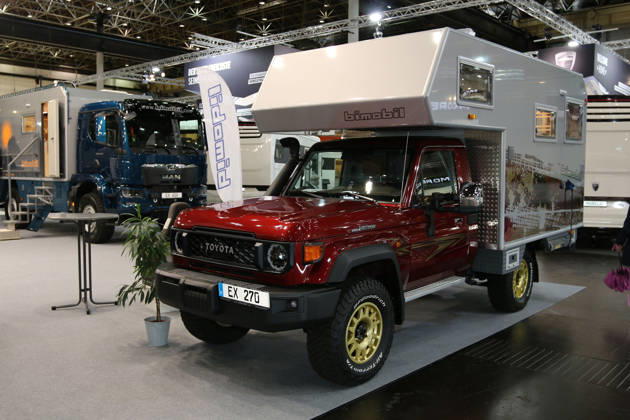 Bimobil EX 270 based on the Toyota Land Cruiser 79, Caravan Salon Düsseldorf, August 28–September 6, 2026, Messe Düsseldorf, the world’s leading trade fair for mobile travel, the world’s largest trade fair for motorhomes and travel trailers, camping and caravanning, mobile vacations, Düsseldorf D