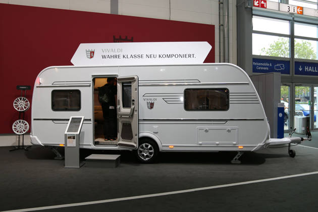 Tabbert Vivaldi 550 E 2.3 Travel Trailer, Caravan Salon Düsseldorf, August 28–September 6, 2026, Messe Düsseldorf, the world’s leading trade fair for mobile travel, the world’s largest trade fair for motorhomes and travel trailers, camping, caravanning, and mobile vacations, Düsseldorf, Germany