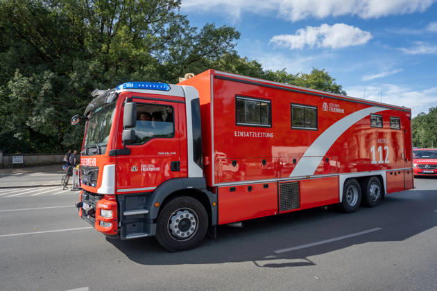 Vehicle parade, 175th anniversary, Berlin Fire Department, Berlin Fire Department vehicle parade, 175th anniversary, Großer Stern, Emergency number 112, Berlin, Germany
