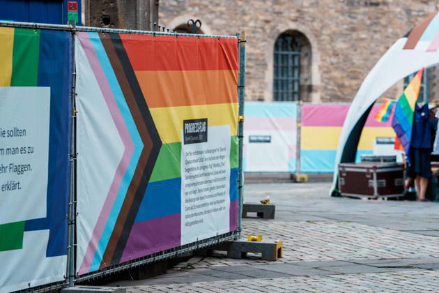 Germany, Aachen CSD, Aachen Pride 2026, Christopher Street Day, parade, equality, anti-queer sentiment, trans rights, equal rights, Katschhof, rainbow, flags Copyright: xThiemoxRudolphx