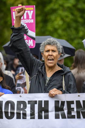 Stand Up To Racism Protest Against UKIP Demonstration LONDON, UNITED KINGDOM - AUGUST 29: Protesters take part in a counter-demonstration organised by Stand Up To Racism group against the anti-Islam demonstration organised by the right wing UK Independence Party (UKIP) in London, United Kingdom on August 29, 2026. Ray Tang Anadolu London United Kingdom. Editorial use only. Please get in touch for any other usage. Copyright: x2026xAnadoluxRayxTangx