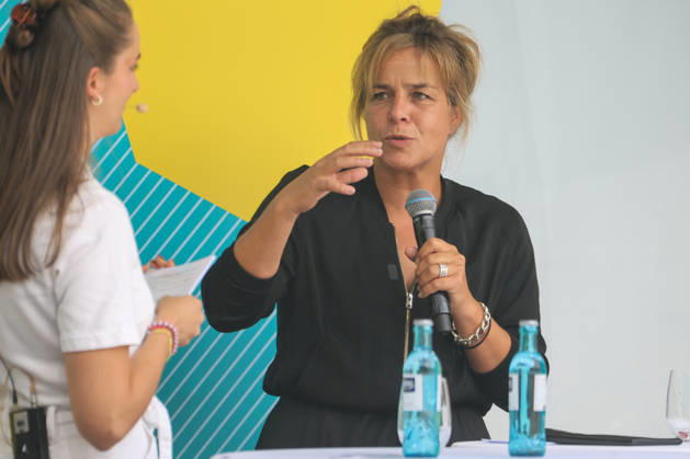 North Rhine-Westphalia Day 2026: Celebrations marking the state’s 80th anniversary in Münster; Mona Neubaur of Alliance 90 The Greens, Minister of Economic Affairs, Industry, Climate Protection, and Energy for the State of North Rhine-Westphalia; Münster, North Rhine-Westphalia, DEU, Germany, August 29, 2026