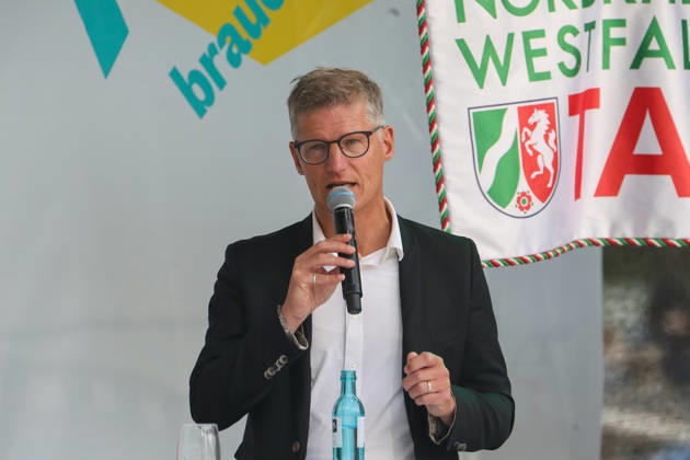 North Rhine-Westphalia Day 2026: Celebrations marking the state’s 80th anniversary in Münster; Tilman Fuchs, Alliance 90 The Greens, Mayor of Münster; Münster, North Rhine-Westphalia, DEU, Germany, August 29, 2026
