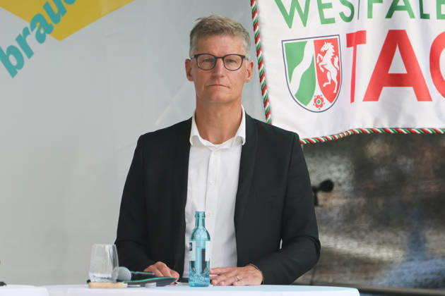 North Rhine-Westphalia Day 2026: Celebrations marking the state’s 80th anniversary in Münster; Tilman Fuchs, Alliance 90 The Greens, Mayor of Münster; Münster, North Rhine-Westphalia, DEU, Germany, August 29, 2026