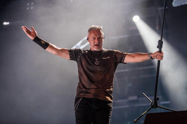 Marko Perkovic Thompson concert in Vukovar, Croatia Marko Perkovic Thompson performs on stage during his concert at Economic Zone in Vukovar, Croatia on August 29, 2026.  ZvonimirxBarisin PIXSELL