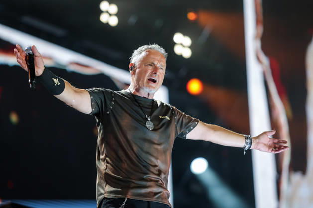 Marko Perkovic Thompson concert in Vukovar, Croatia Marko Perkovic Thompson performs on stage during his concert at Economic Zone in Vukovar, Croatia on August 29, 2026.  MarkoxSeper PIXSELL