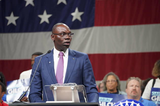 MI Democratic Party holds nominating convention LANSING, MICHIGAN, USA - AUGUST 29: Current Lt. Governor, Garlin Gilchrist and democratic candidate for Michigan Secretary of State speaks at the Michgan Democratic Nominating Convention in Lansing MI, on August 29th, 2026. Katie McTiernan Anadolu Michigan United States. Editorial use only. Please get in touch for any other usage.  Copyright: x2026xAnadoluxKatiexMcTiernanx