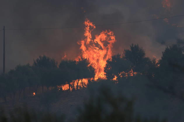 Wildfires on Italy s Sicily island threaten residential areas PALERMO, ITALY - AUGUST 29: Wildfires broke out at several locations threatened residential areas in some parts on Italy s southern island of Sicily, on August 29, 2026. Near the city of Palermo, a fire that started yesterday afternoon in the maquis shrubland stretching between the town of Ciminna and Ventimiglia di Sicilia affected a wide area. Firefighting teams responded to bring the fire under control, working from the ground with water tankers and from the air with firefighting planes and helicopters. One person injured in the fire was transported to hospital by air ambulance helicopter, while many others were forced to leave their homes along with their animals due to the f  Copyright: x2026xAnadoluxAlbertoxLoxBiancox